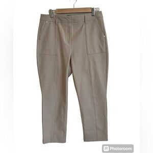 NEW White House Black Market Straight Crop Cobblestone Pants Size 10R